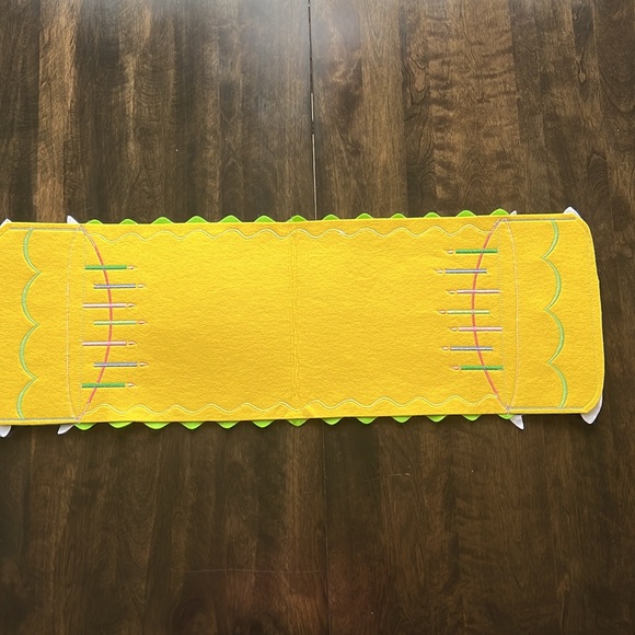 36” birthday cake table runner and birthday hat platter combo. - Picture 7 of 13